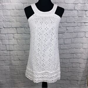 Jodi Kristopher cutout pattern sleeveless top sz 3 junior